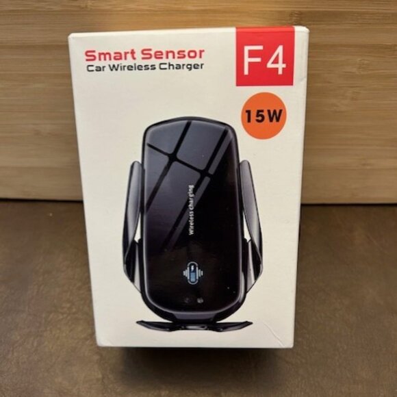 Cellular Phone Car Stand with Wireless Charger - Picture 1 of 4